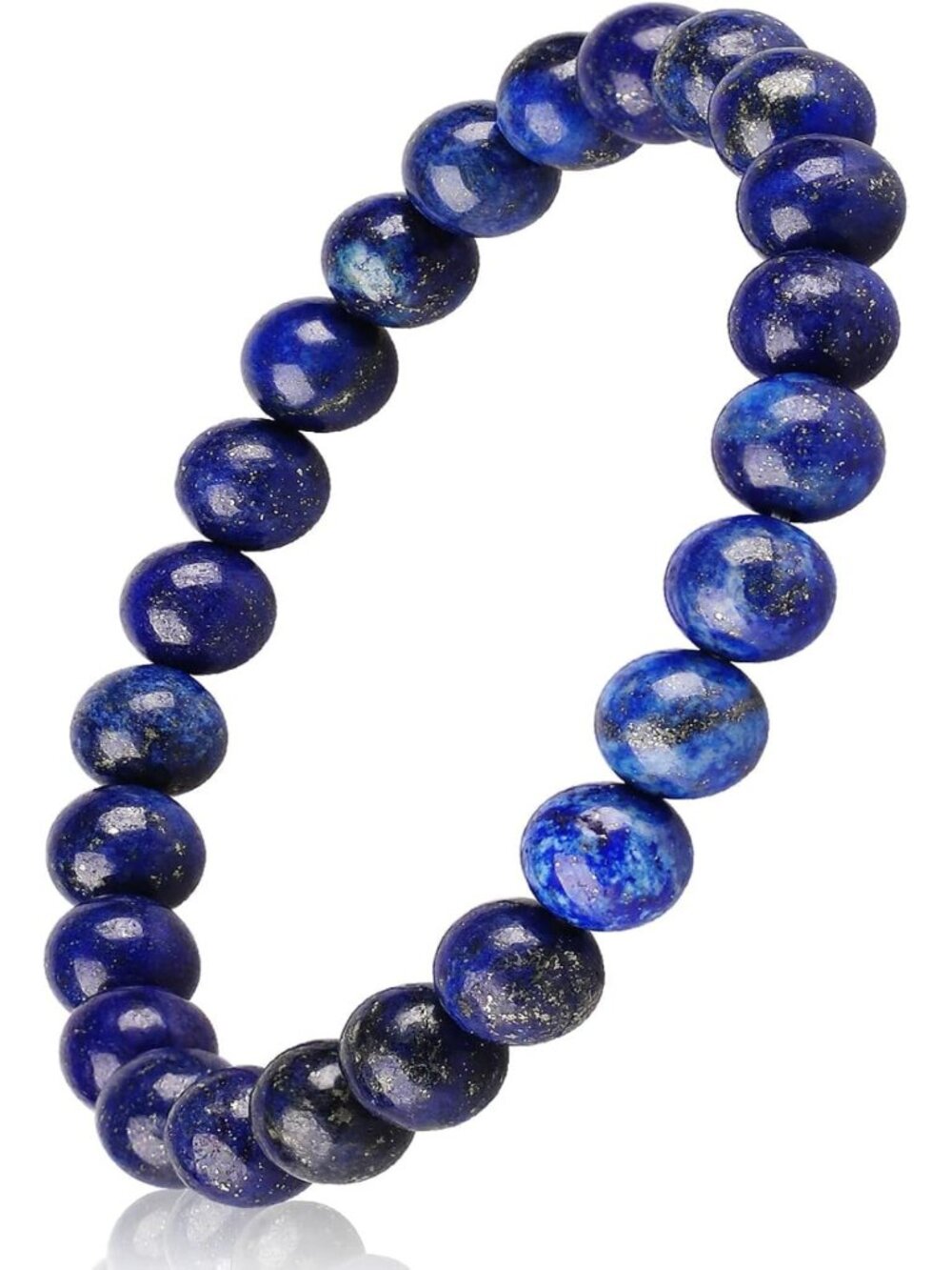 Handmade Lapis Lazuli Bracelet | Chakra Gemstone Beaded Jewelry for Good Luck